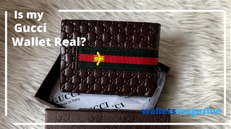 how do you know if a gucci wallet is real|gucci wallet with coin pouch.